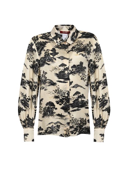 Camicia MSEVETRO in seta con stampa Toile de Jouy MAX MARA STUDIO | 2616111014600002